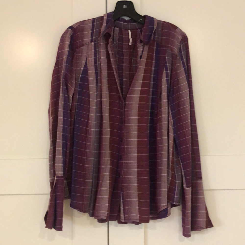 Button up rayon blouse